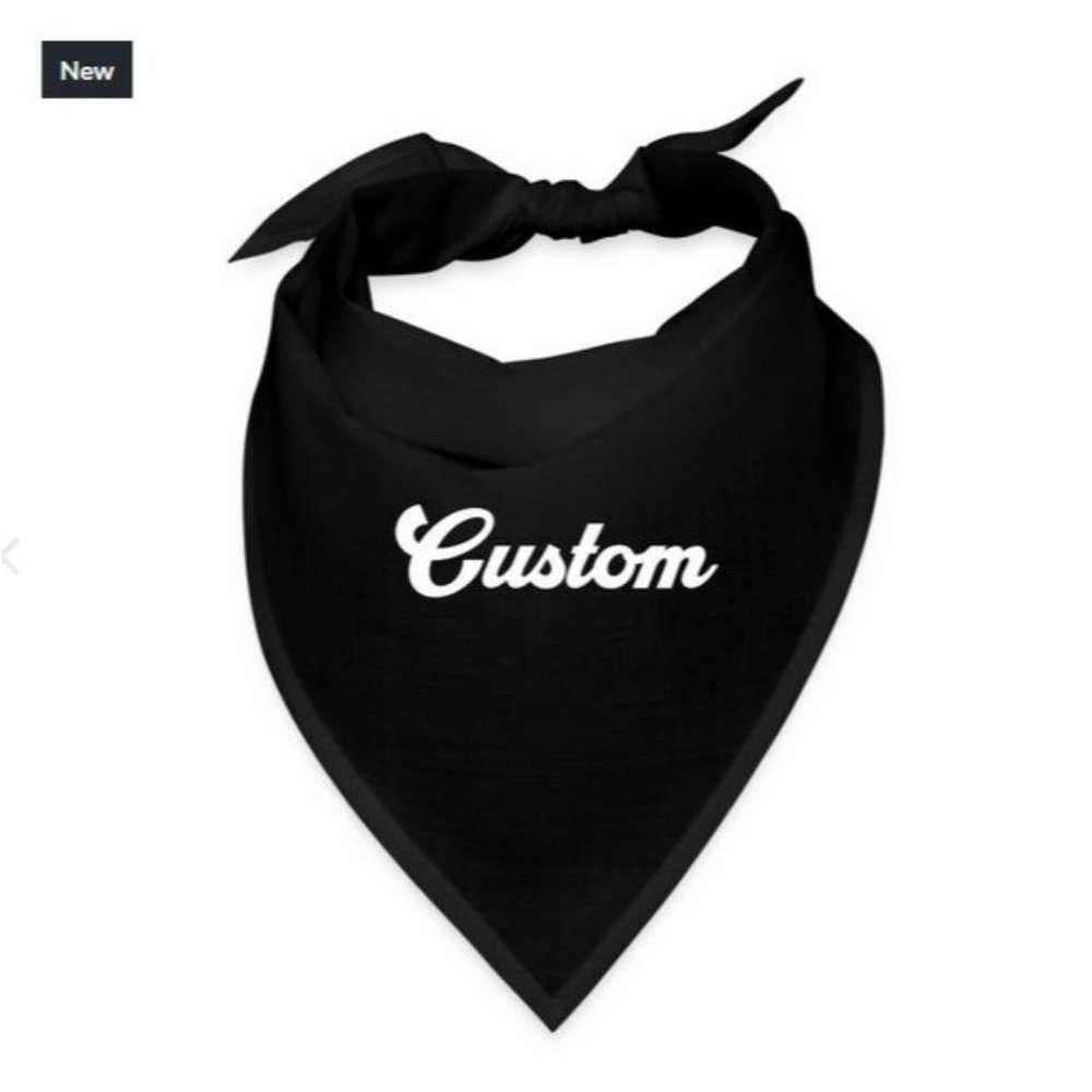 Customized Printed Personalized Bandana - Your Picture and Text Here